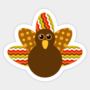 🦃  Turkey. Thanksgiving Sticker